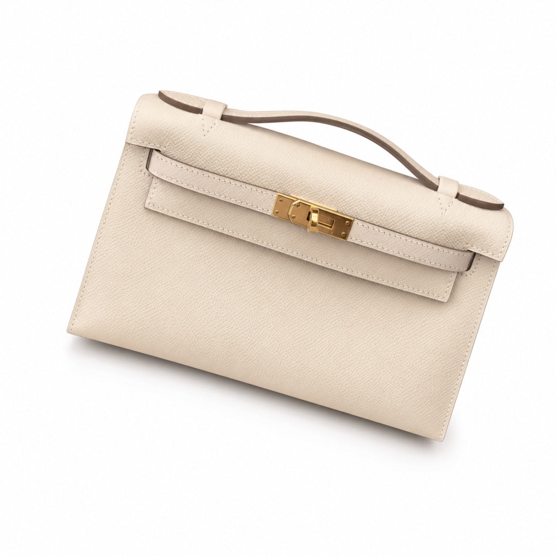 Hermès Mini Kelly II 22cm Milkshake Epsom Calf Leather Gold Hardware