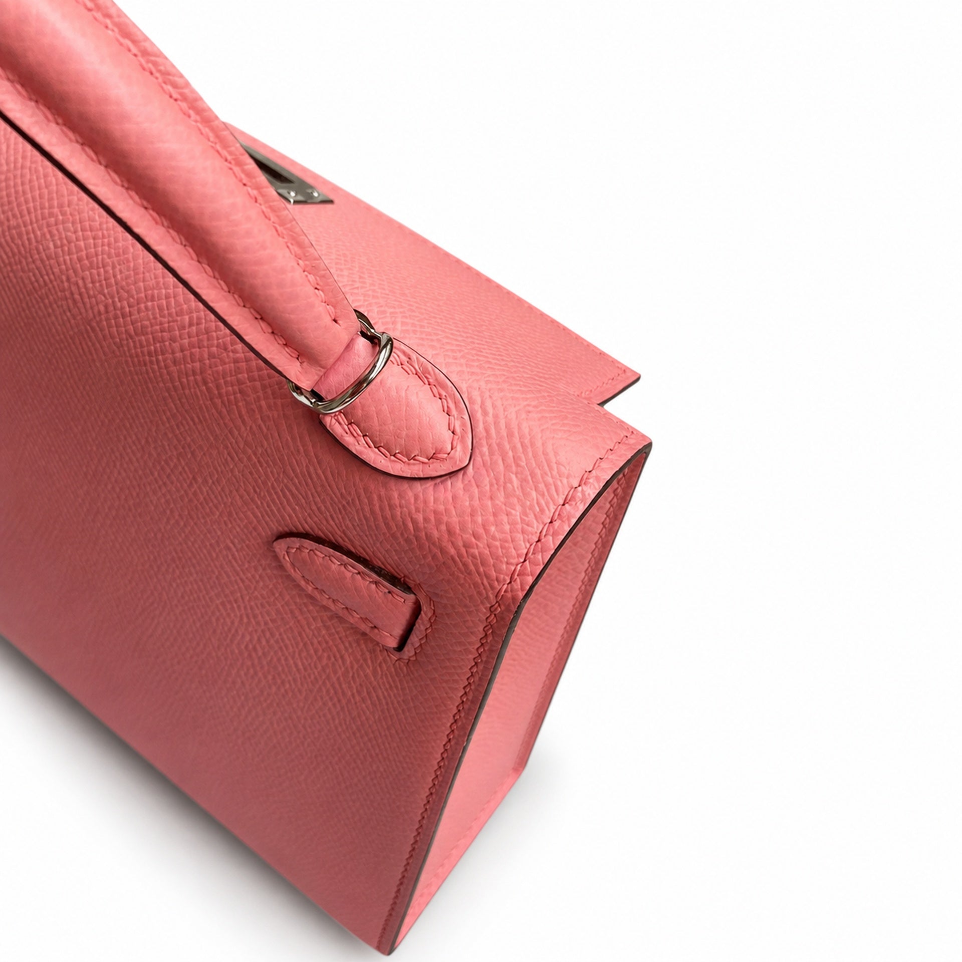 Hermès Kelly Sellier 19 Rose Confetti Epsom Palladium Hardware