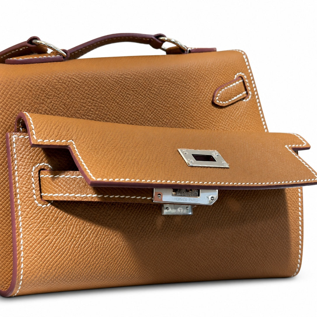 Hermès Kelly En Désordre 20cm Gold Epsom Calf Leather Palladium Hardware