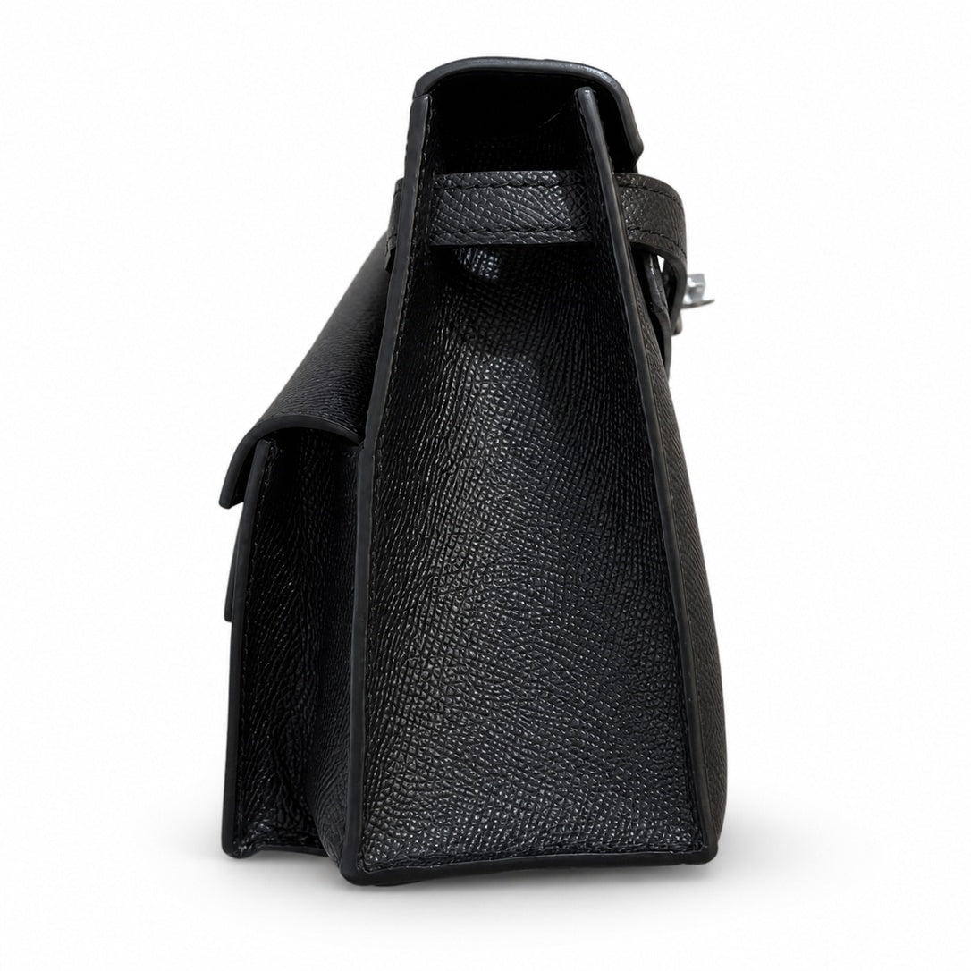 Hermès Kelly En Désordre 20cm Noir Epsom Calf Leather Palladium Hardware