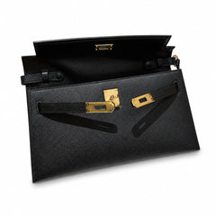 Hermès Kelly Elan Noir Epsom Calf Leather Gold Hardware