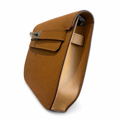 Hermès Kelly Dépêches 25 Fauve Epsom Calf Leather Palladium Hardware