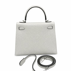 Hermès Kelly Sellier 25cm Vert Fizz Epsom Calf Leather Palladium Hardware