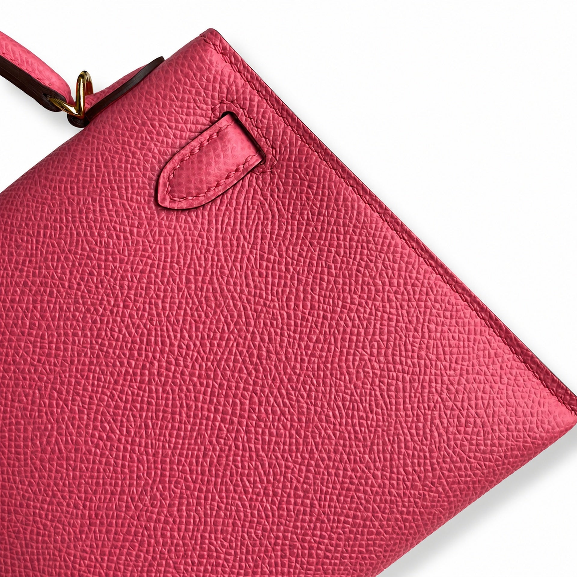 Hermès Kelly Sellier 19 Rose Confetti Epsom Calf Leather Gold Hardware