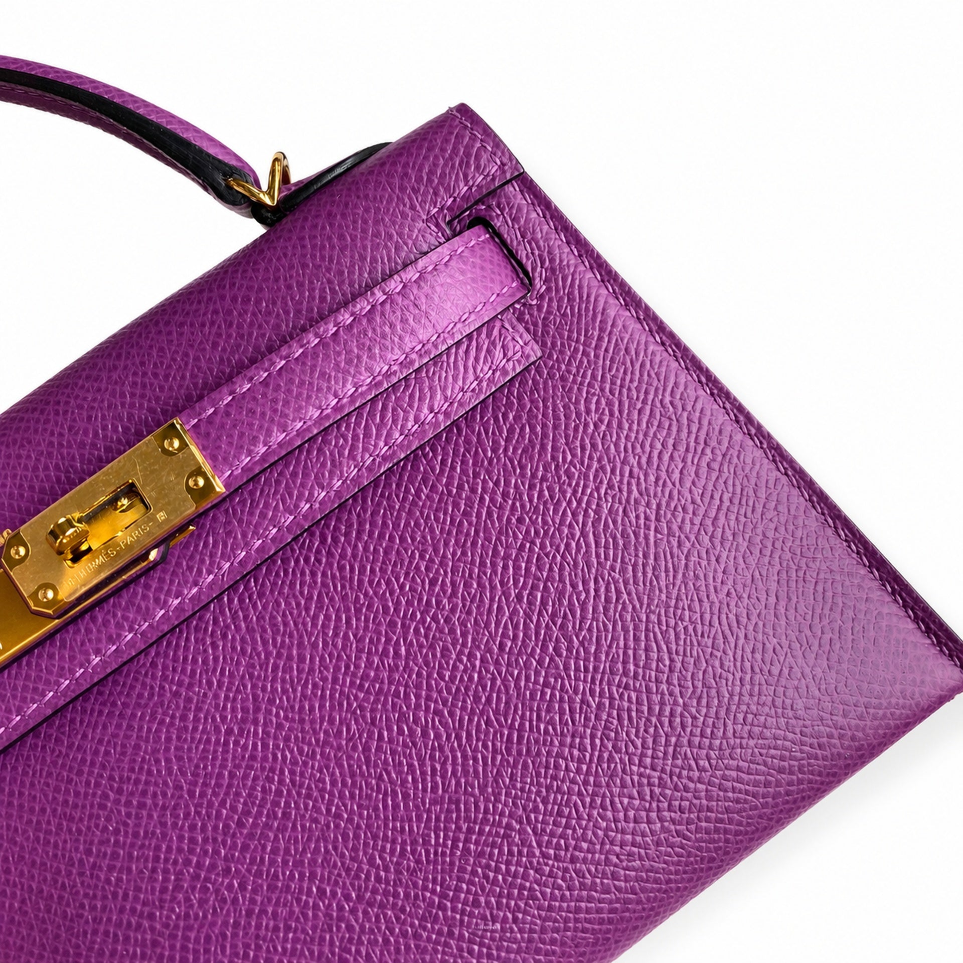 Hermès Kelly Sellier 19 Anémone Epsom Gold Hardware