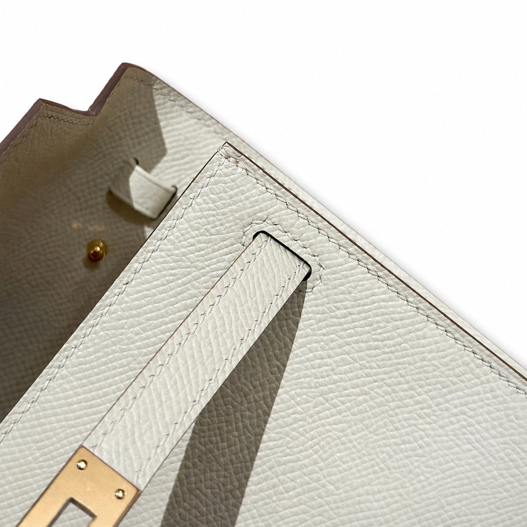 Hermès Kelly To Go Craie Epsom Calf Leather Gold Hardware