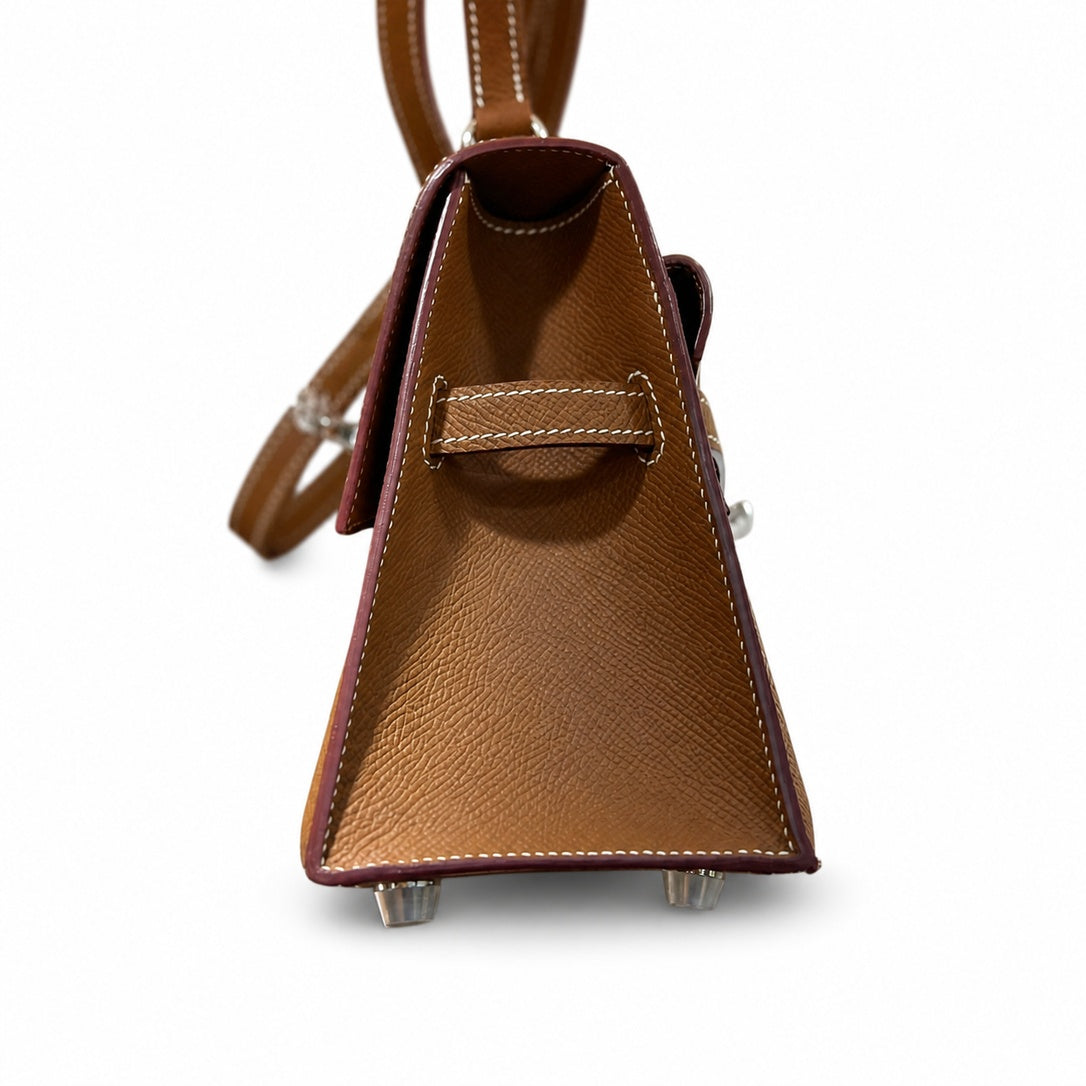 Hermès Kelly En Désordre 20cm Gold Epsom Calf Leather Palladium Hardware