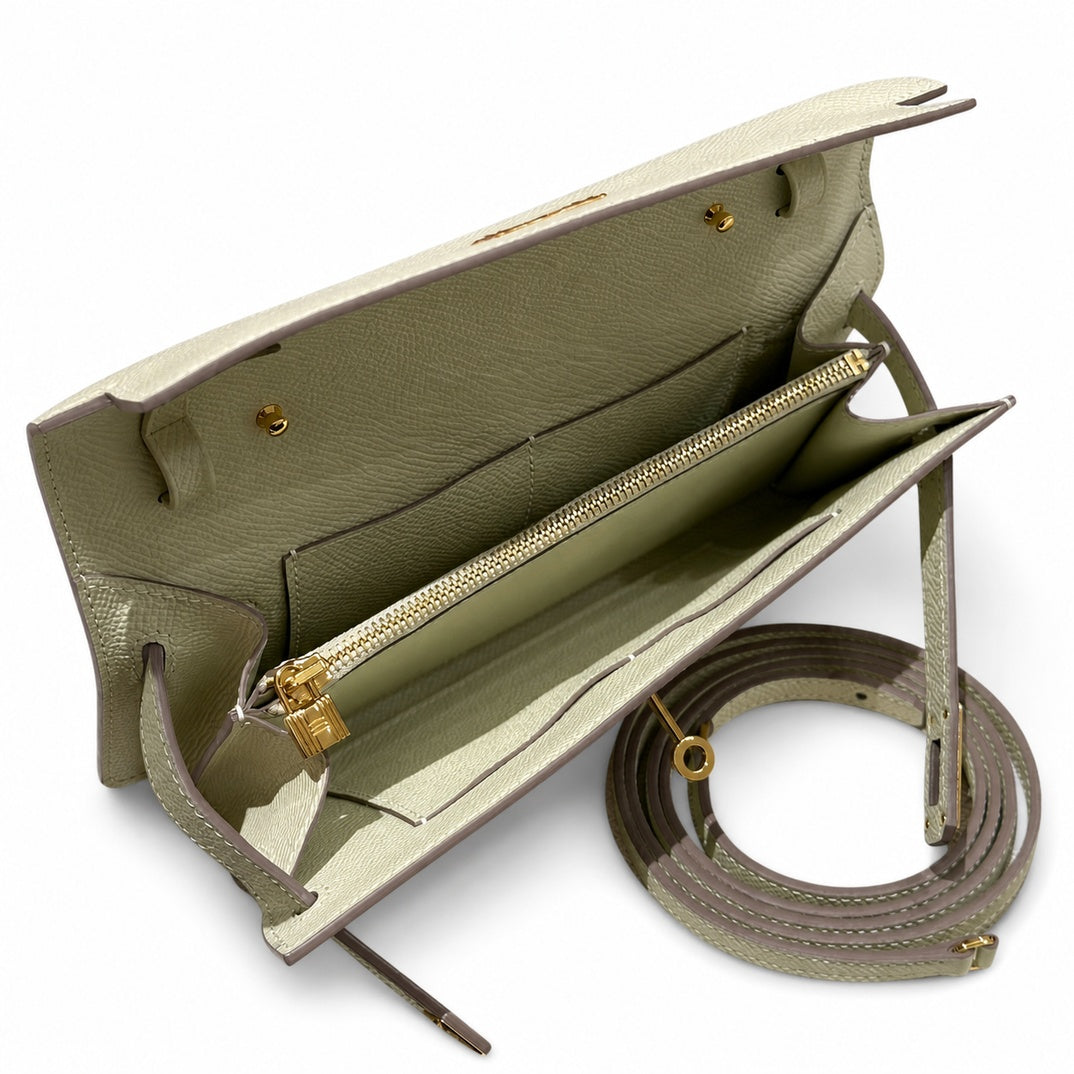 Hermès Kelly To Go Craie Epsom Calf Leather Gold Hardware