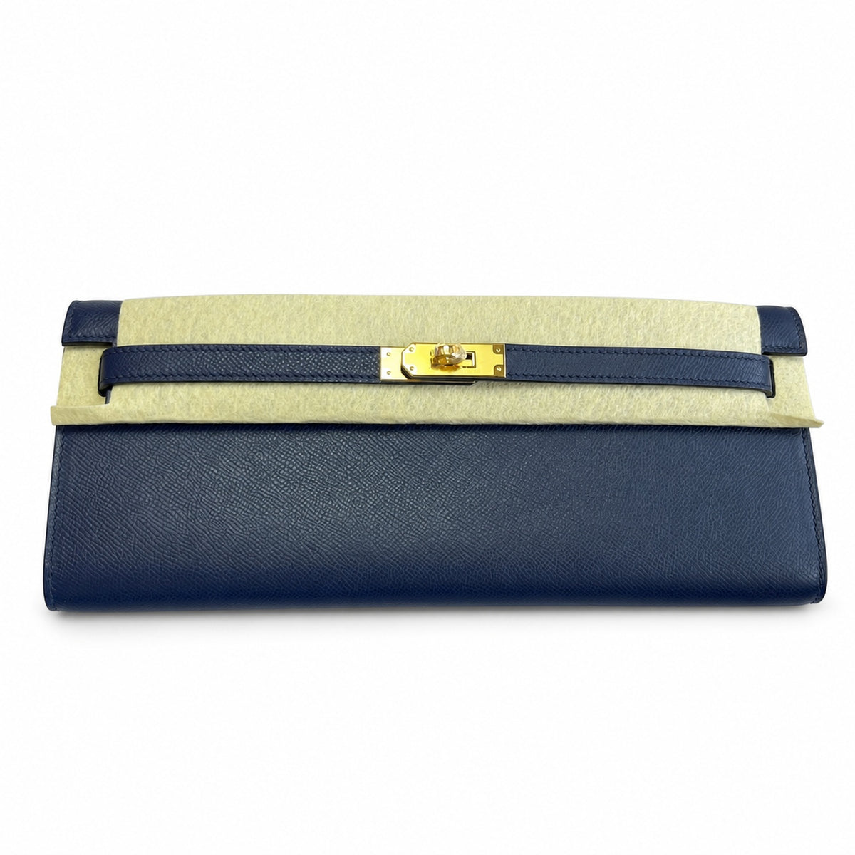 Hermès Kelly Cut 31 Clutch Epsom Leather Picture Dark Blue