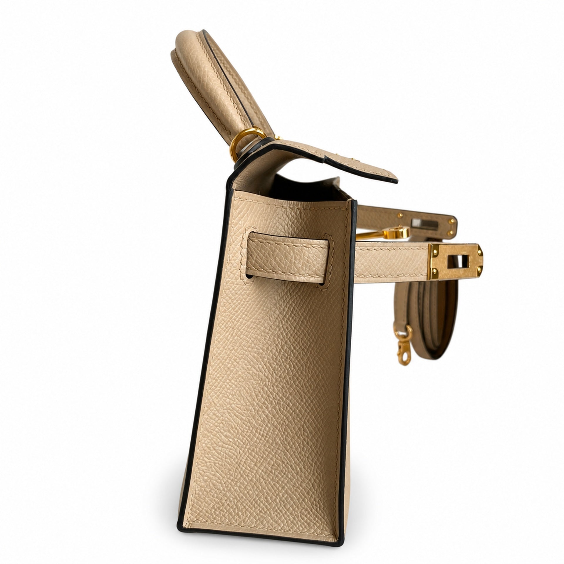 Hermès Kelly Sellier 19 Gris Tourterelle Epsom Gold Hardware