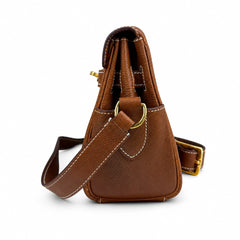 Kelly Messenger PM 27 Veau Togo, Cognac, Gold Hardware