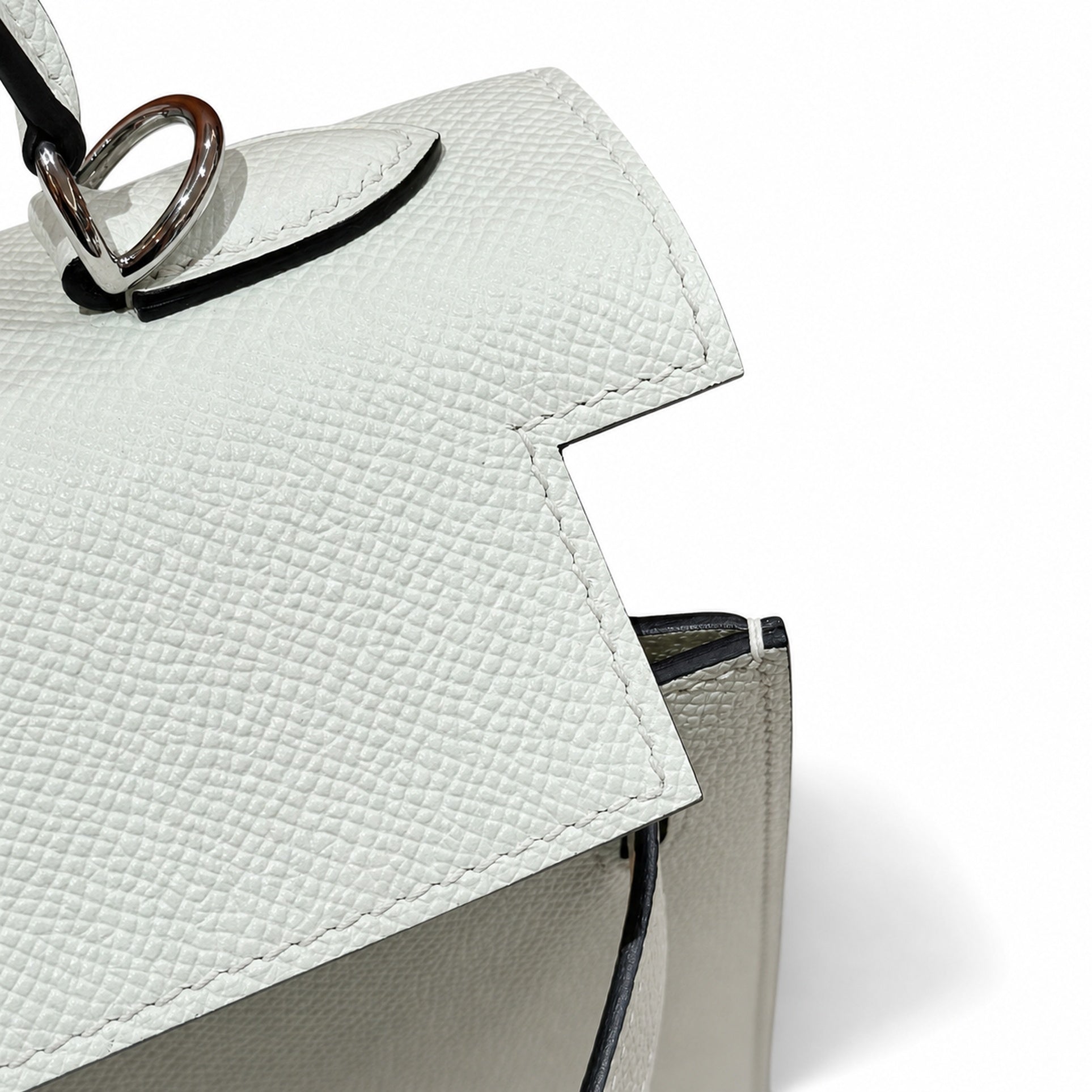 Hermès Kelly Sellier 25cm Vert Fizz Epsom Calf Leather Palladium Hardware
