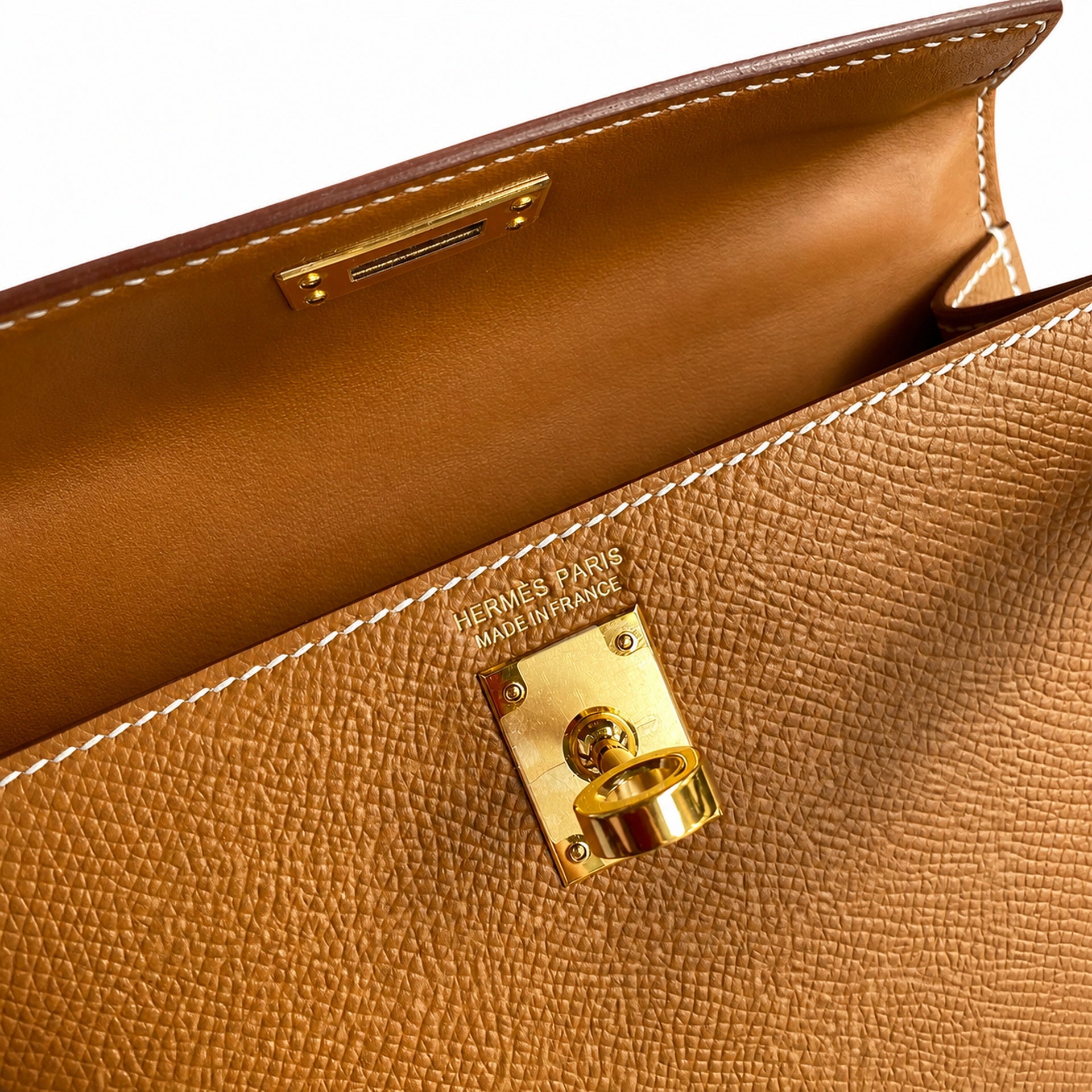 Hermès Mini Kelly II 19cm Gold Epsom Calf Leather Gold Hardware