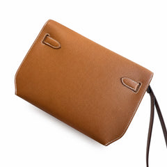 Hermès Kelly Dépêches 25 Fauve Epsom Calf Leather Gold Hardware