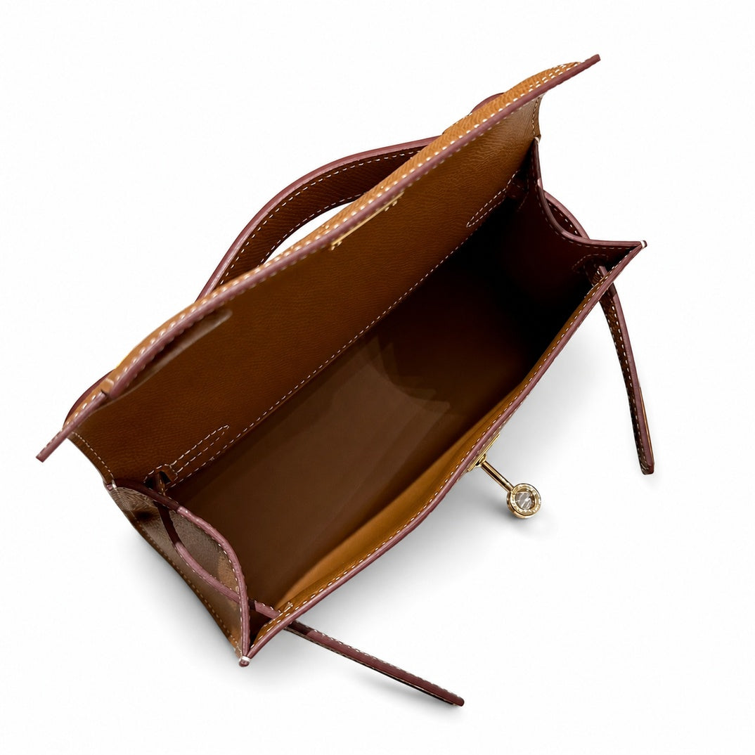 Hermès Mini Kelly II 22cm Gold Epsom Calf Leather Gold Hardware