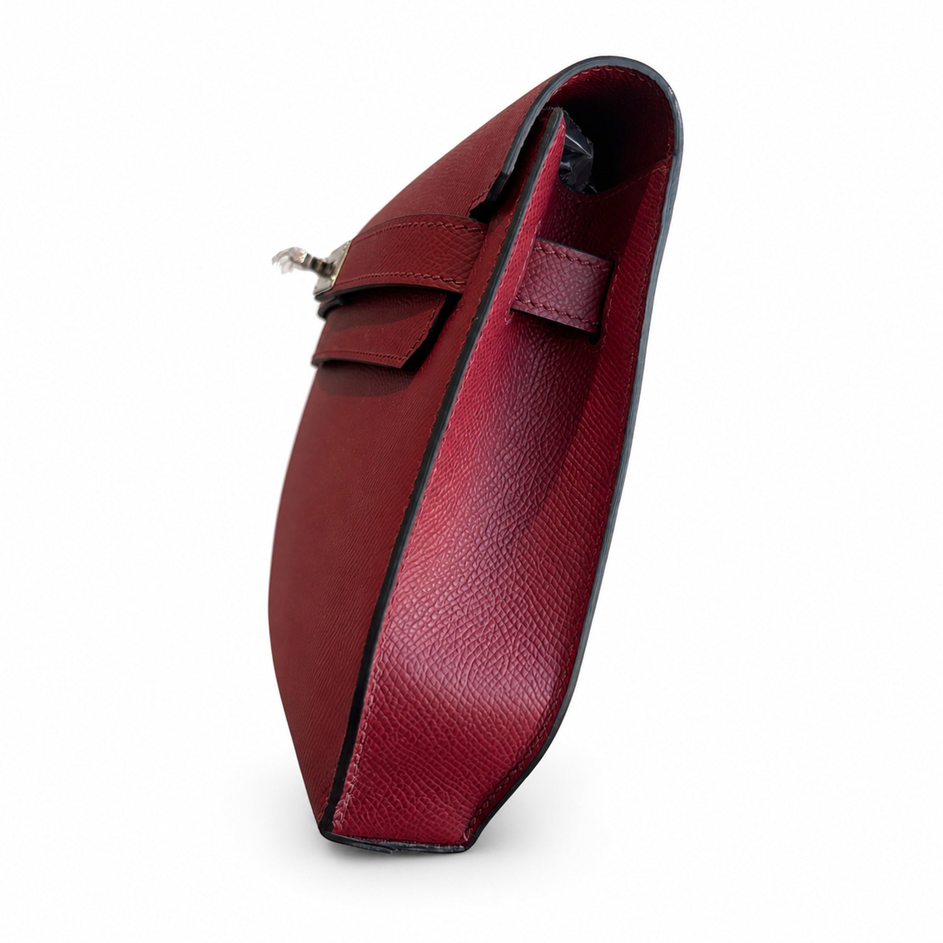 Hermès Kelly Dépêches 25 Rouge Casaque Epsom Calf Leather Palladium Hardware