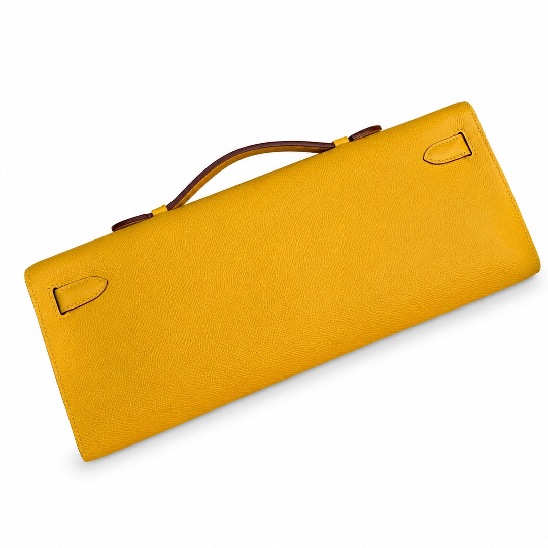 Hermès Kelly Cut Jaune Poussin Epsom Gold Hardware
