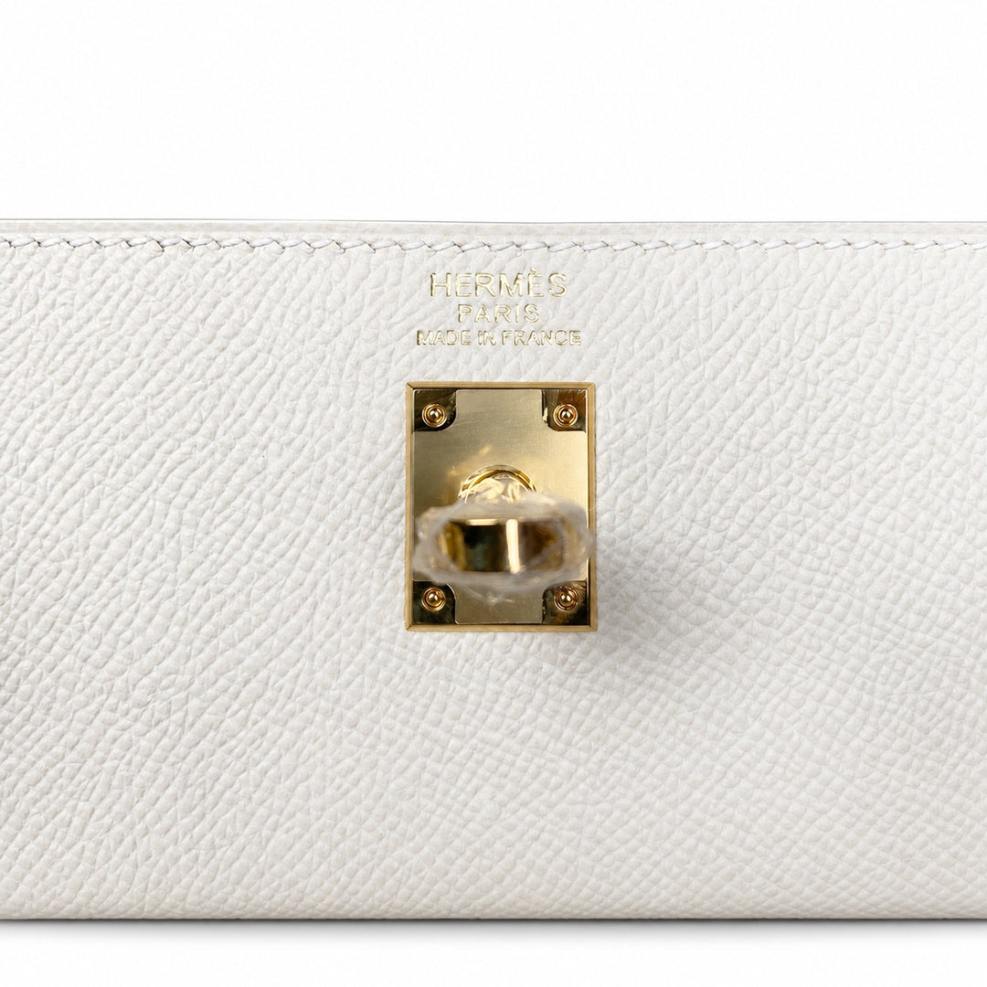 Hermès Kelly Sellier 25cm Milkshake Epsom Calf Leather Gold Hardware