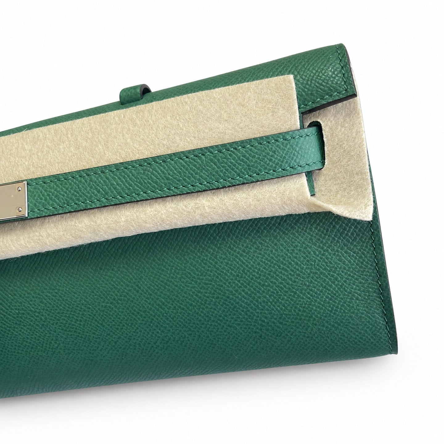 Hermès Kelly Cut 31 Clutch Epsom Leather Picture Malachite Green