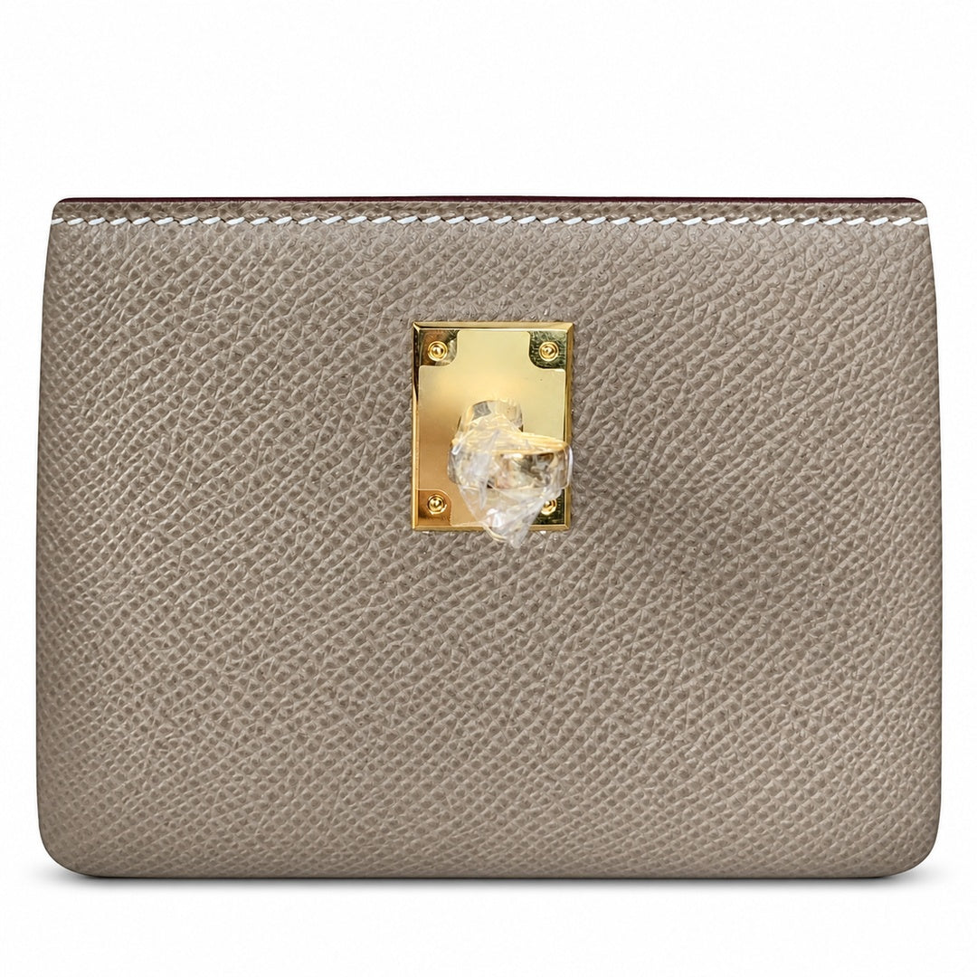 Hermès Kelly II 25cm Etoupe Epsom Calf Leather Gold Hardware