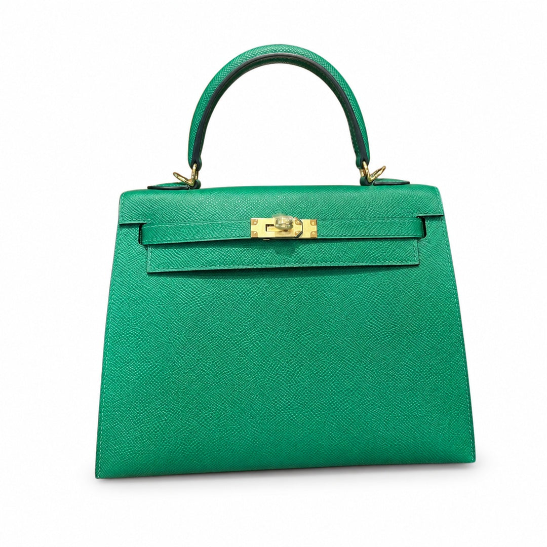 Hermès Kelly II 25cm Vert Vertigo Epsom Calf Leather Gold Hardware