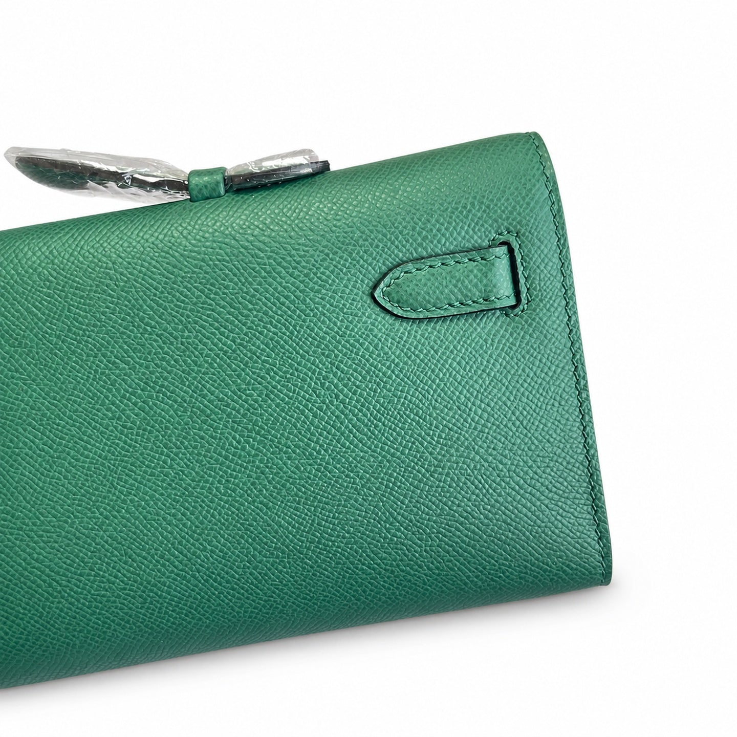 Hermès Kelly Cut 31 Clutch Epsom Leather Picture Malachite Green