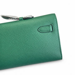 Hermès Kelly Cut 31 Clutch Epsom Leather Picture Malachite Green