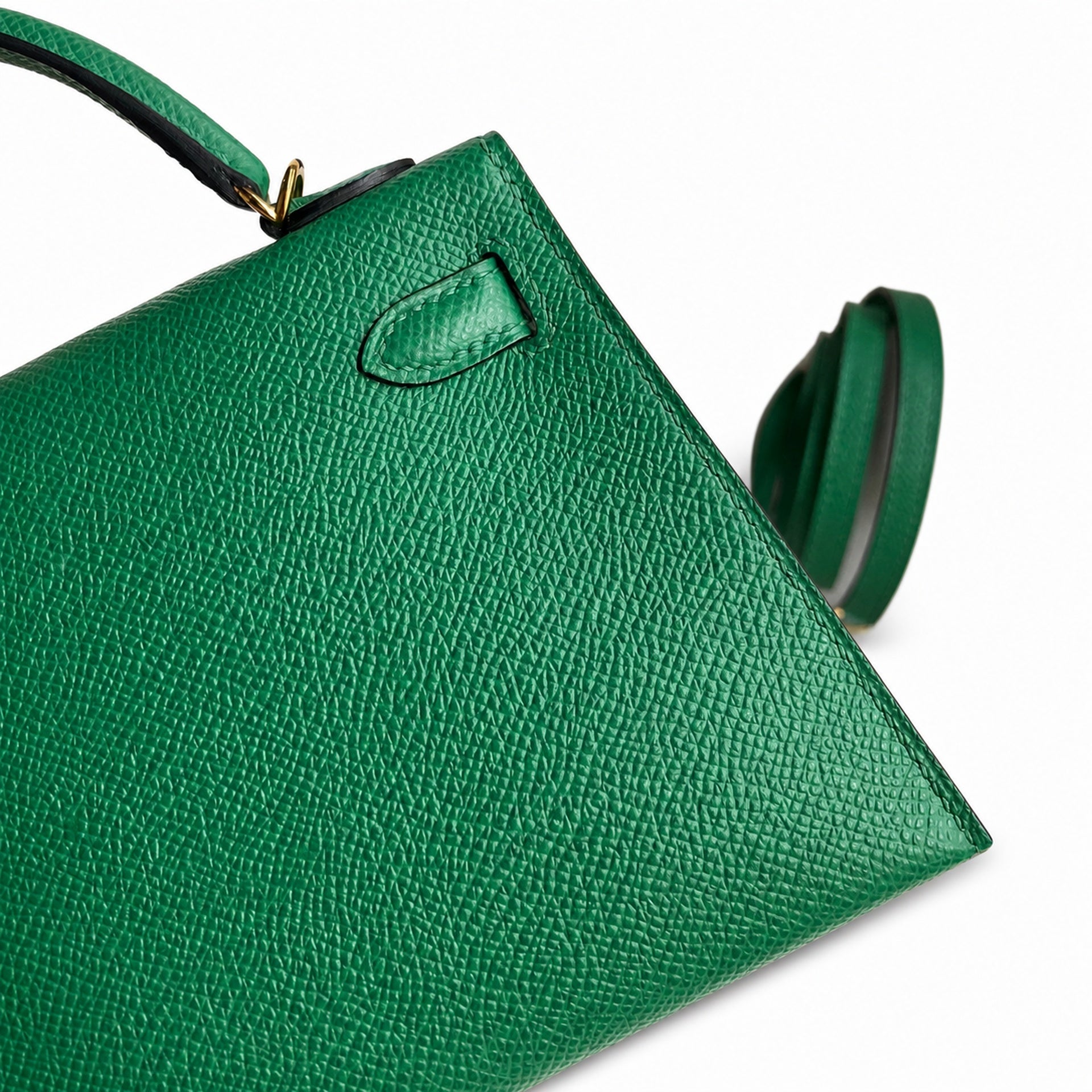 Hermès Kelly Sellier 19 Vert Cactus Epsom Gold Hardware