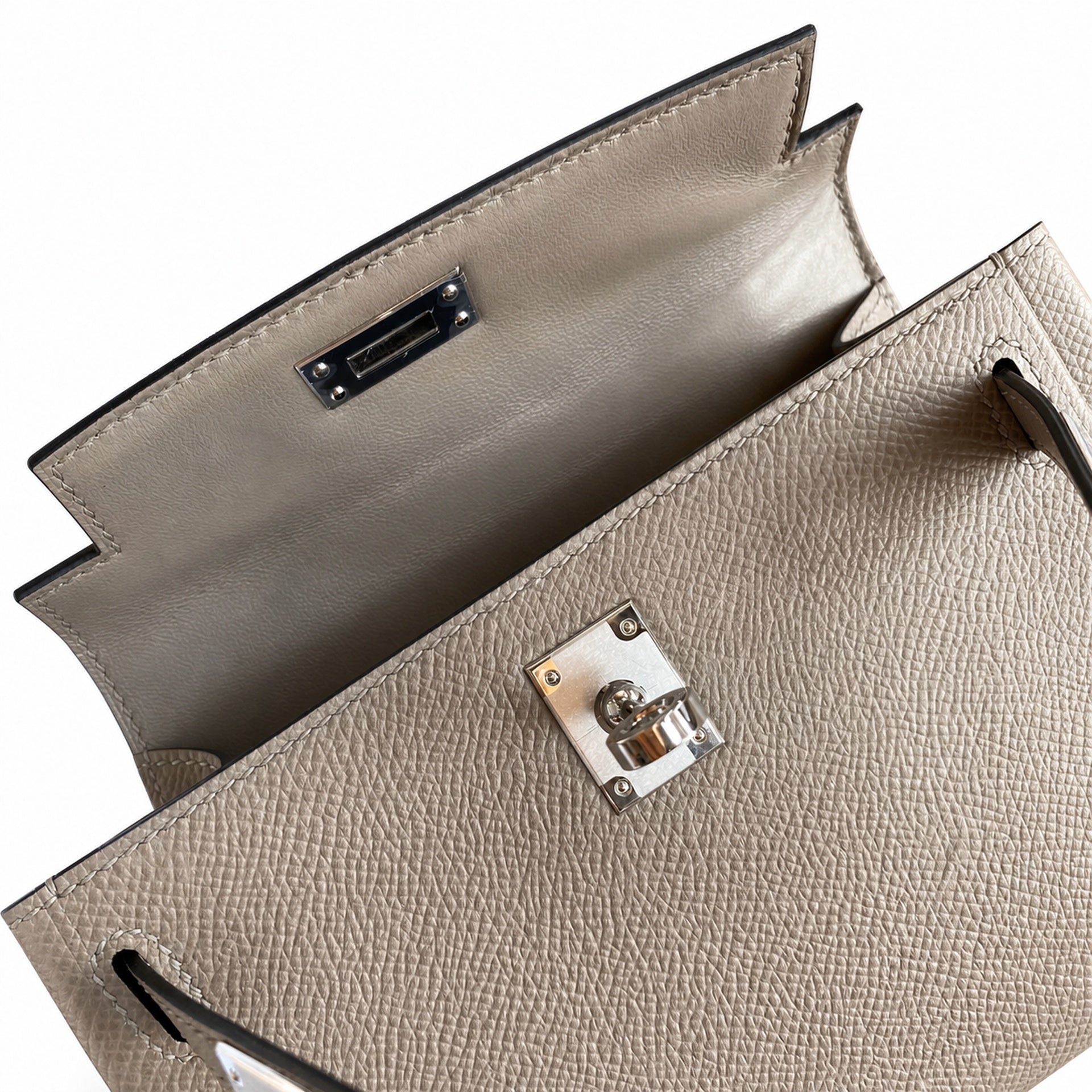 Hermès Kelly Sellier 19 Gris Asphalte Epsom Palladium Hardware