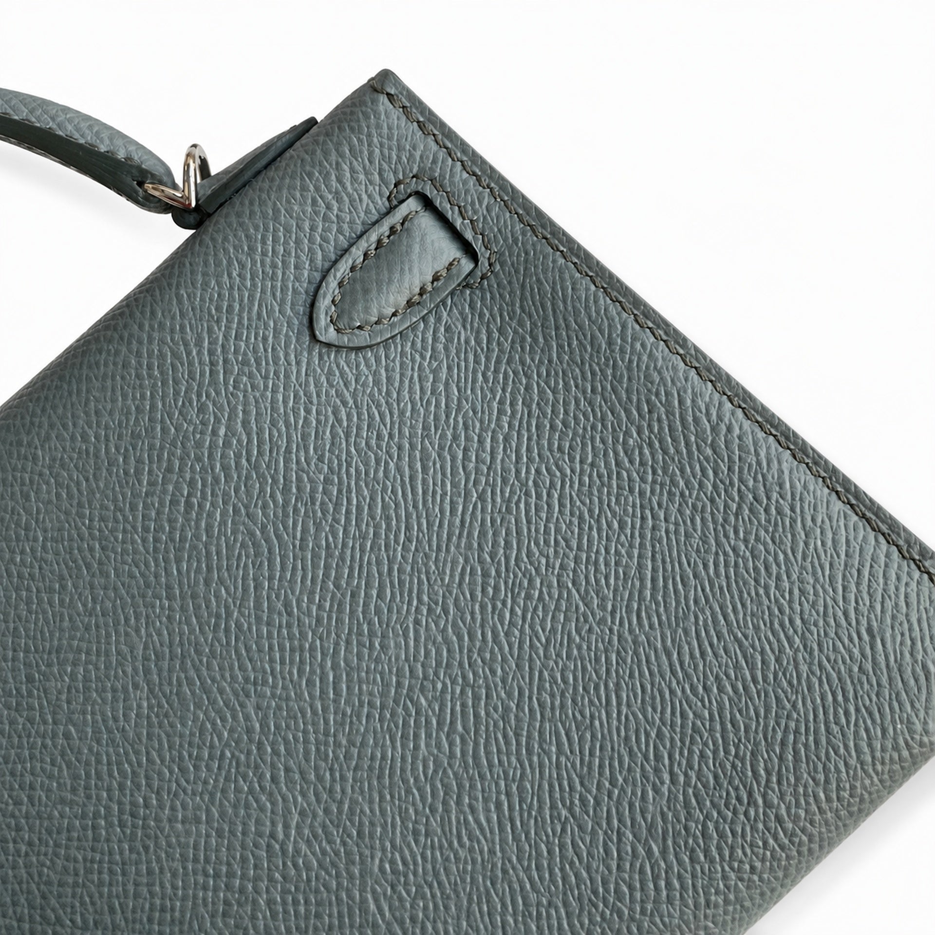 Hermès Kelly Sellier 19 Vert Amande Epsom Palladium Hardware