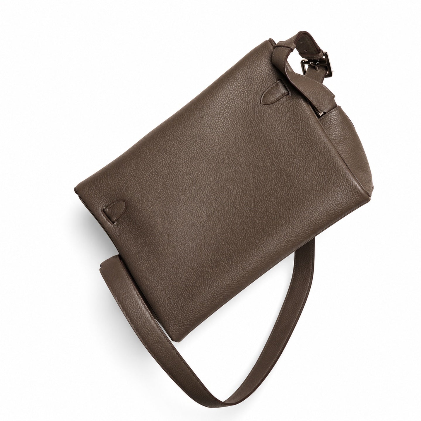 Kelly Messenger GM 31 Veau Togo, Gris Étain, Palladium Hardware