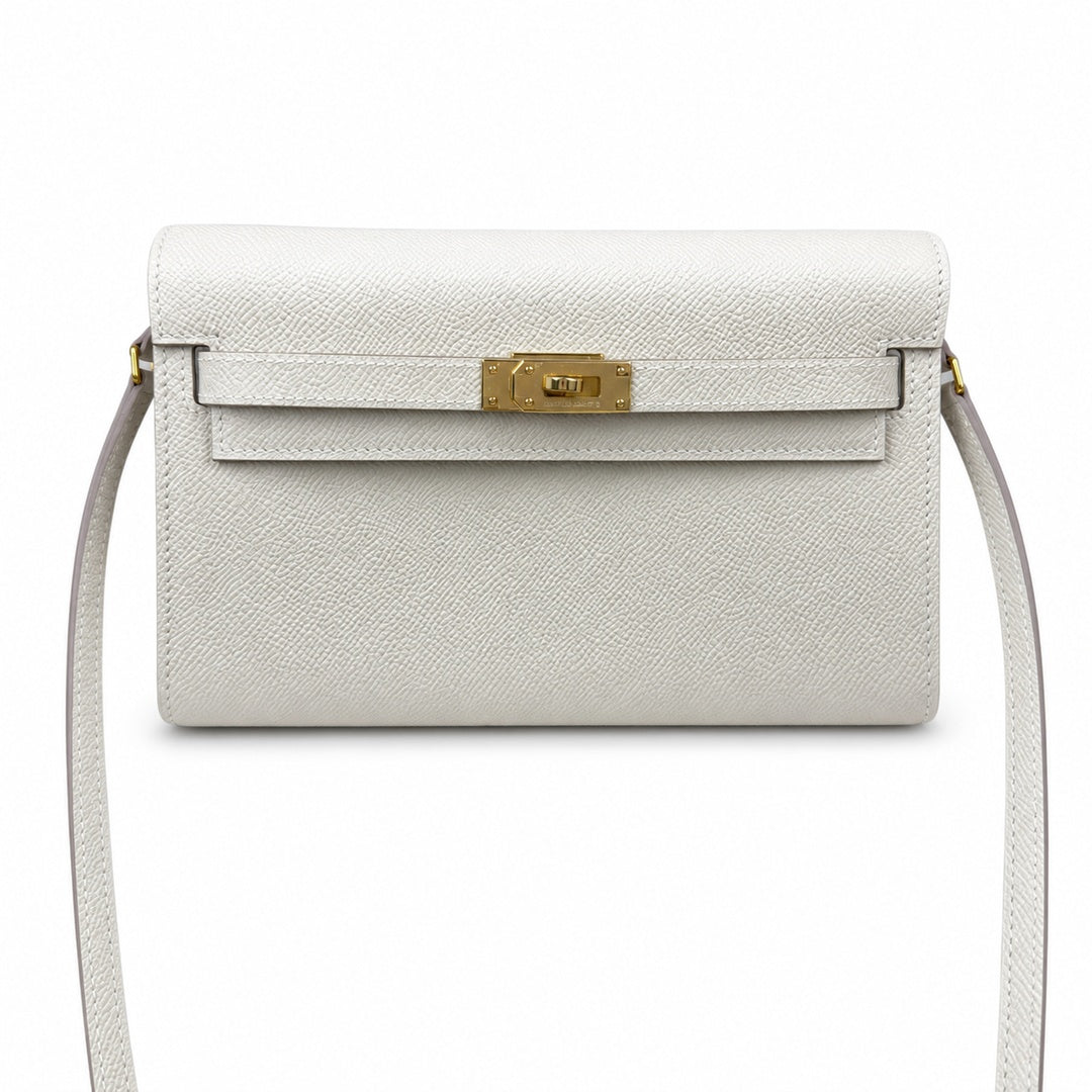 Hermès Kelly To Go 19.5 Craie Epsom Calf Leather Gold Hardware