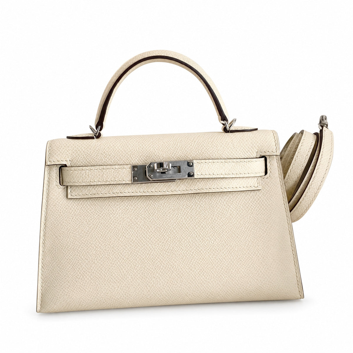 Hermès Kelly Sellier 19 Nata Epsom Palladium Hardware