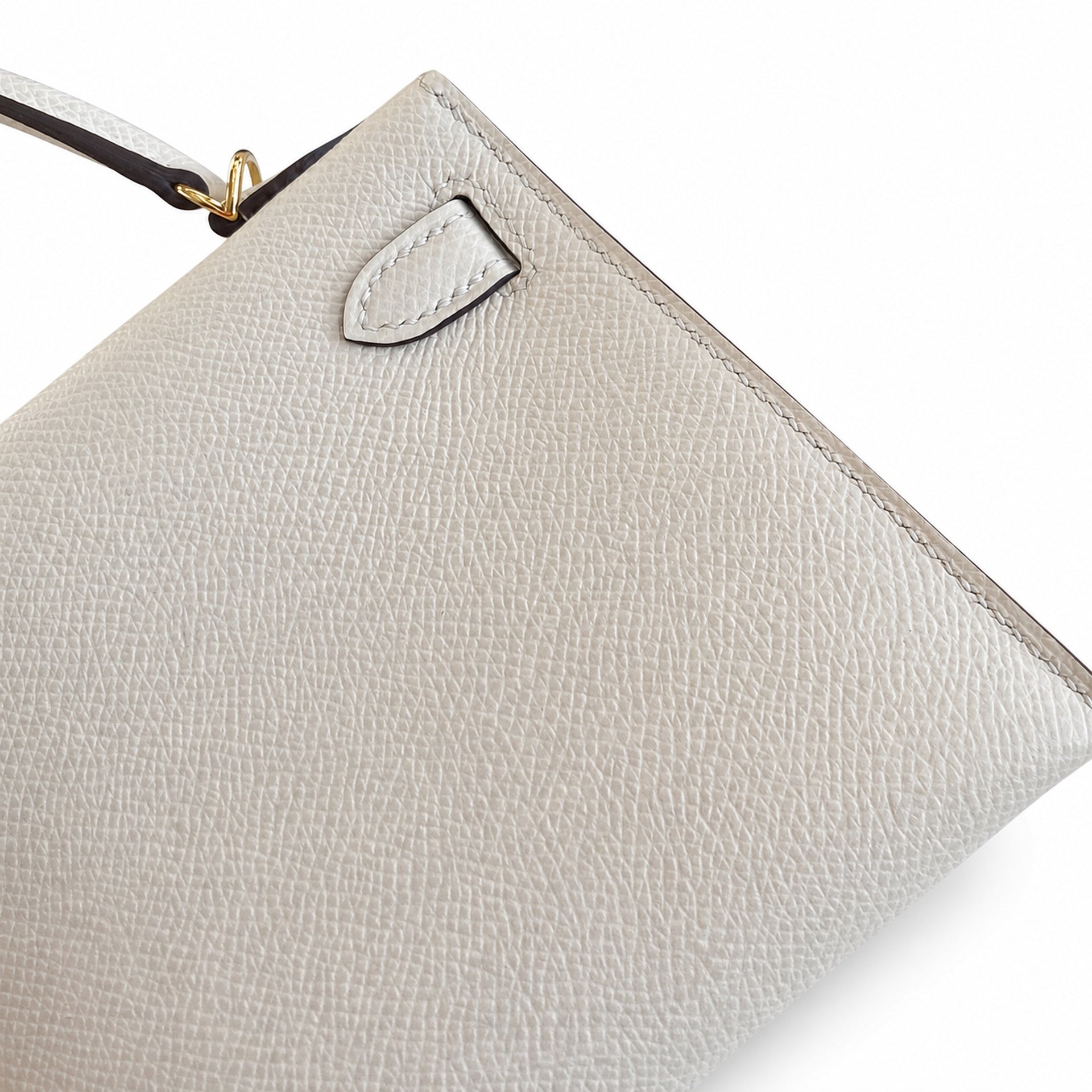 Hermès Kelly Sellier 19 Nata Epsom Gold Hardware