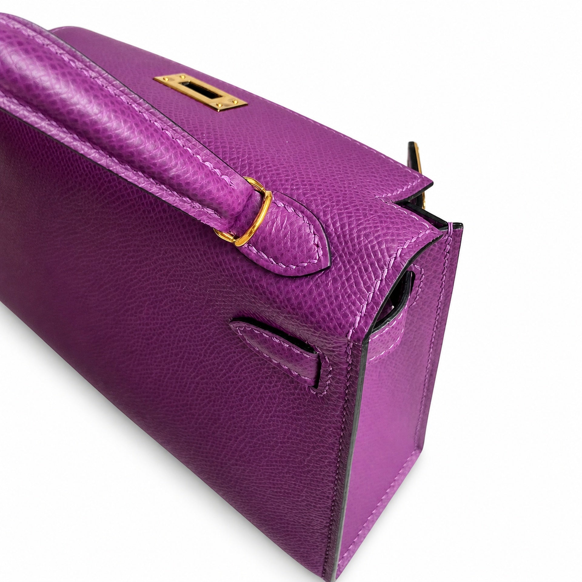 Hermès Kelly Sellier 19 Anémone Epsom Gold Hardware