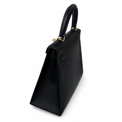 Hermès Kelly Sellier 25cm Noir Epsom Calf Leather Gold Hardware