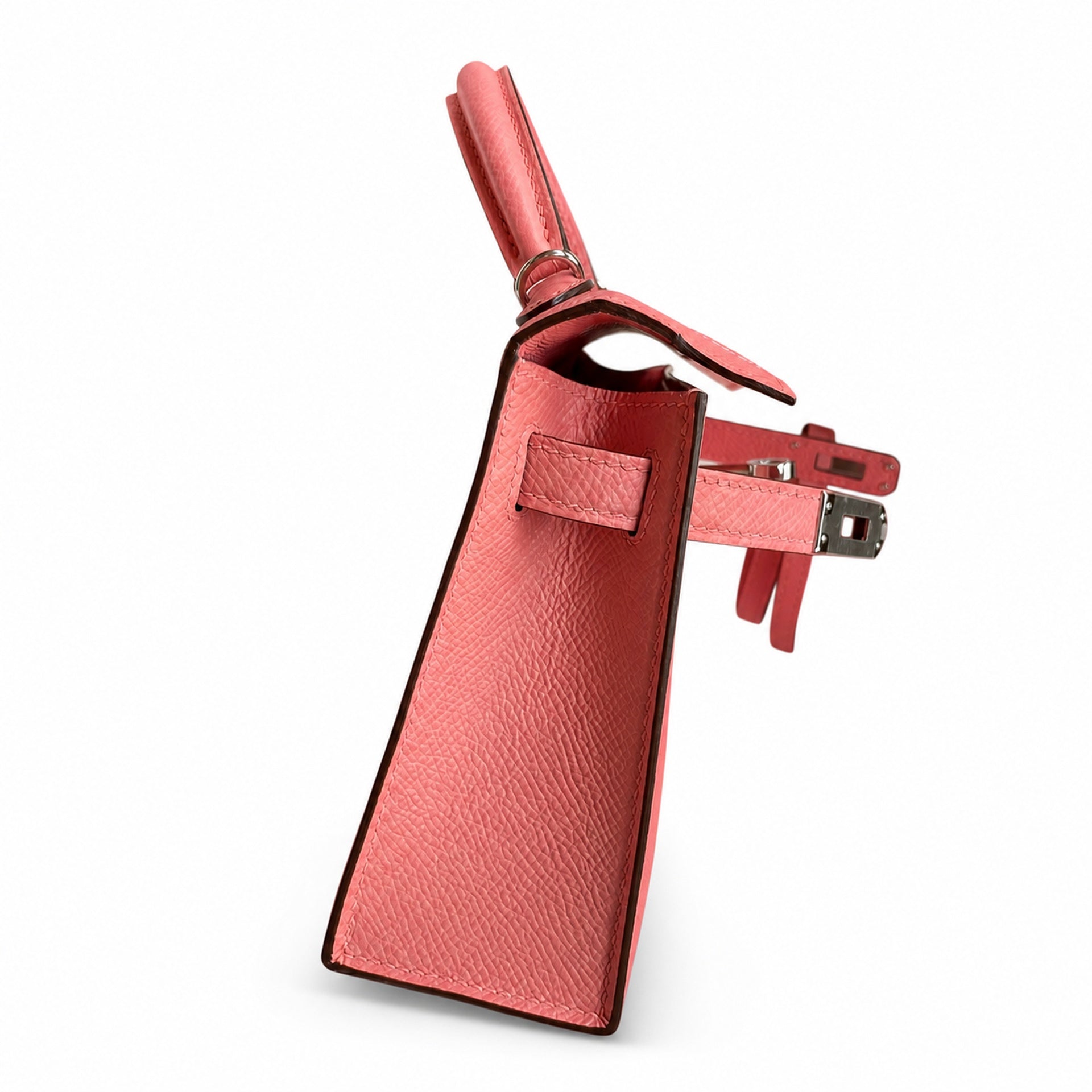 Hermès Kelly Sellier 19 Rose Confetti Epsom Palladium Hardware