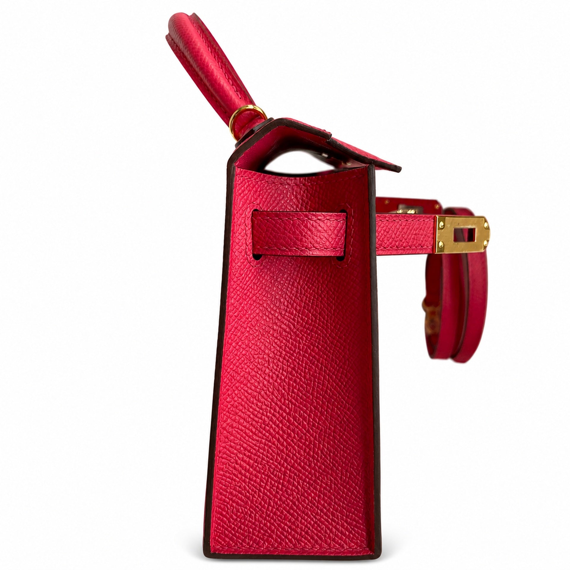 Hermès Kelly Sellier 19 Rose Jaipur Epsom Calf Leather Gold Hardware