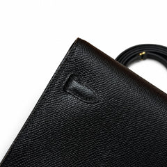 Hermès Kelly To Go Noir Epsom Calf Leather Gold Hardware