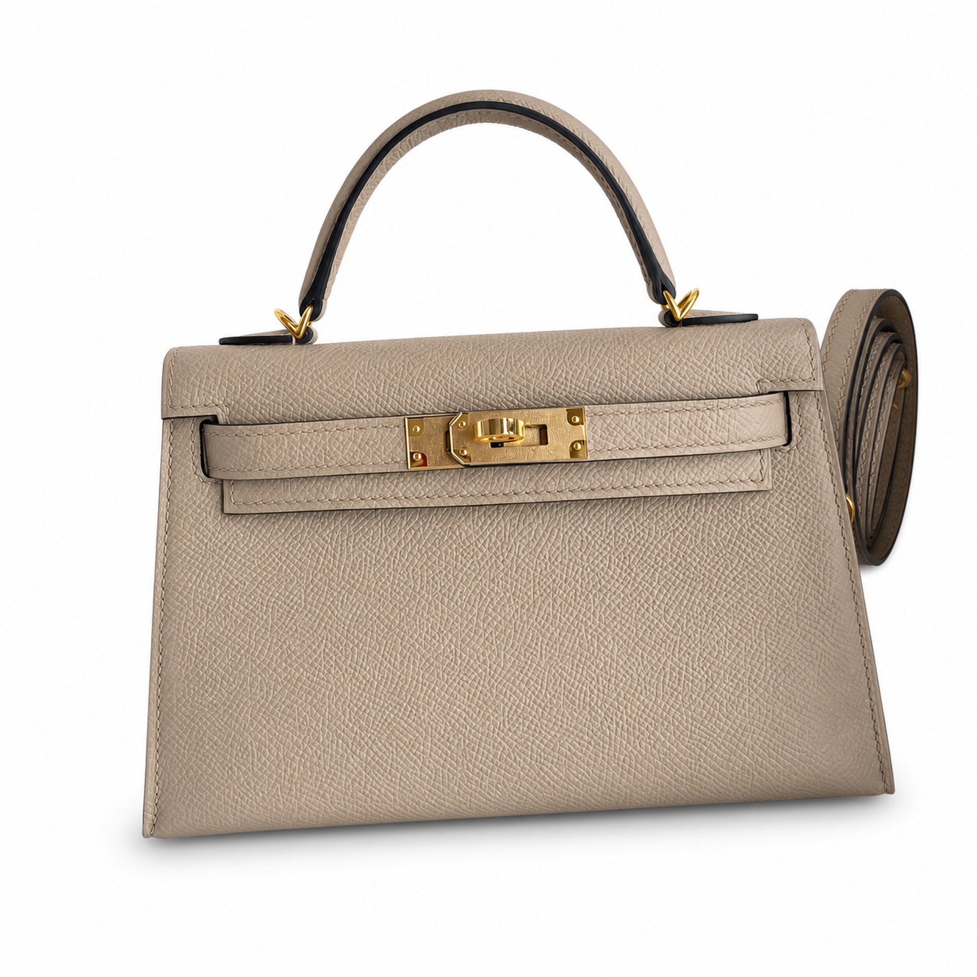 Hermès Kelly Sellier 19 Gris Tourterelle Epsom Gold Hardware