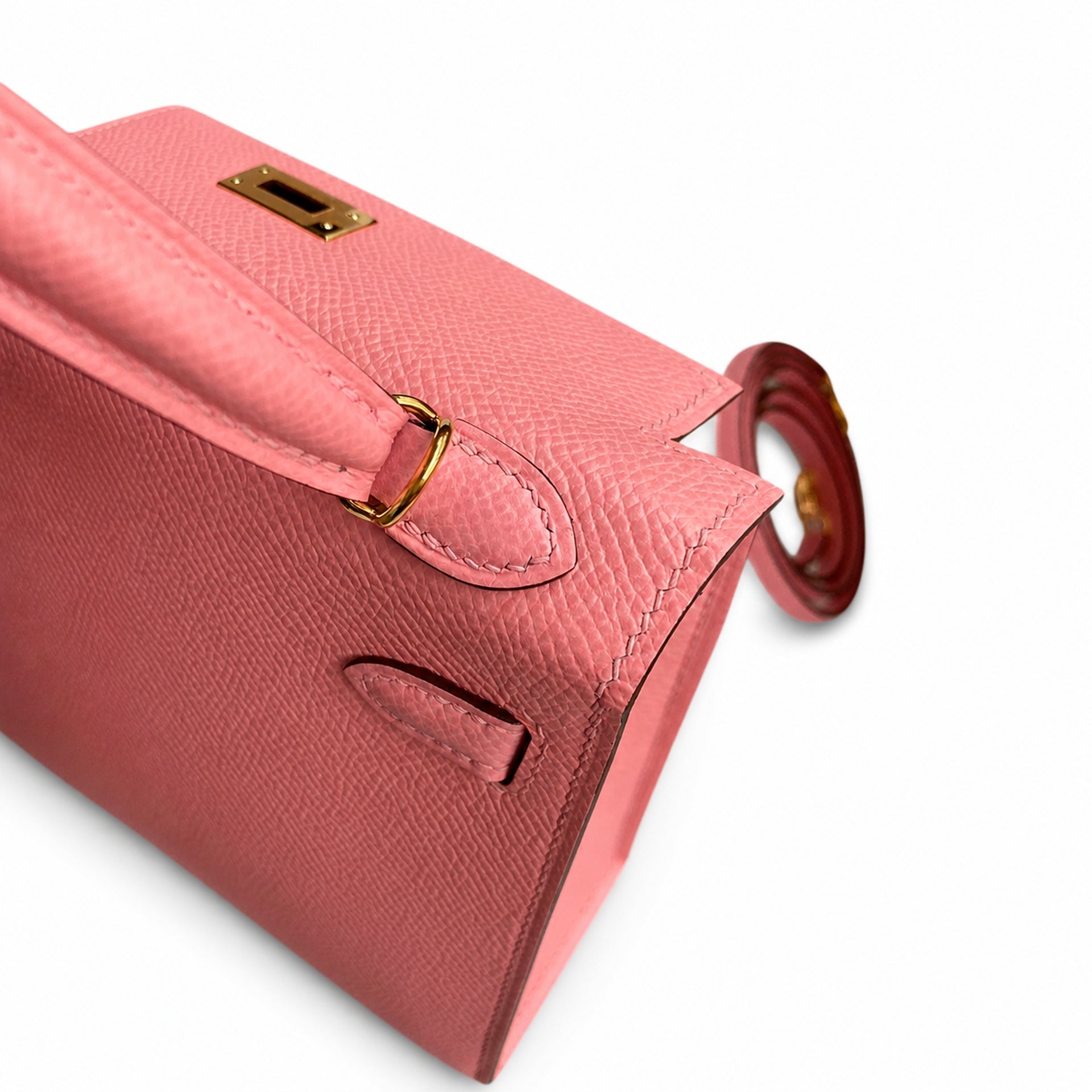 Hermès Kelly Sellier 19 Rose Confetti Epsom Gold Hardware
