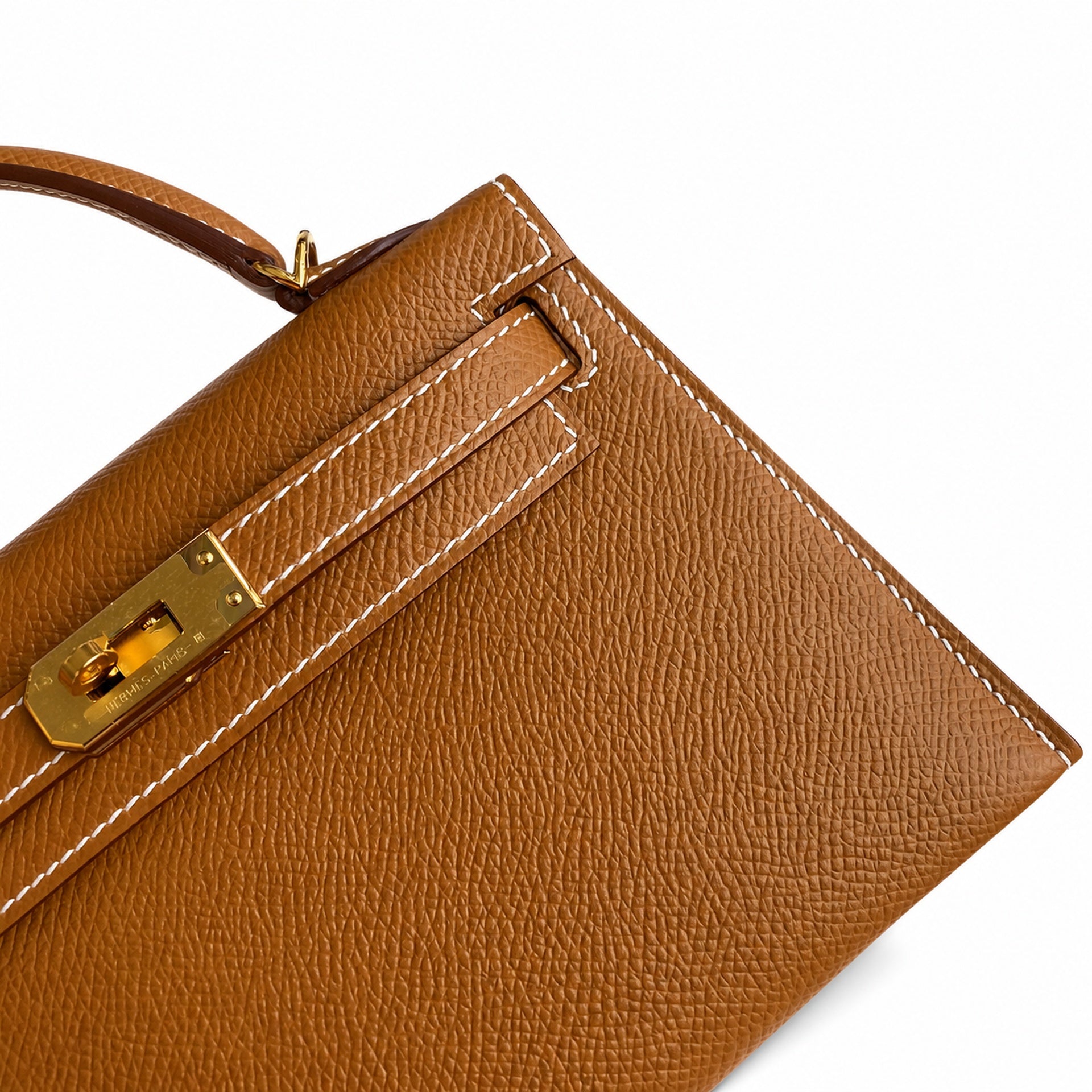 Hermès Mini Kelly II 19cm Gold Epsom Calf Leather Gold Hardware