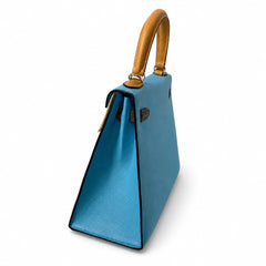 Hermès Mini Kelly II 25cm Bleu Nord Color Matching Epsom Calf Leather Palladium Hardware