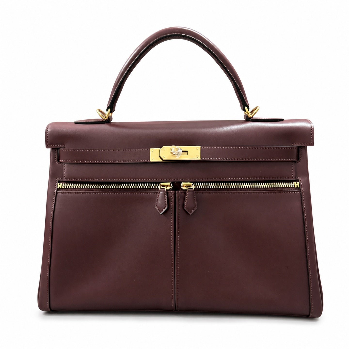 Hermès Box Kelly 35 Lakis Leather Gold Hardware Women Handbag
