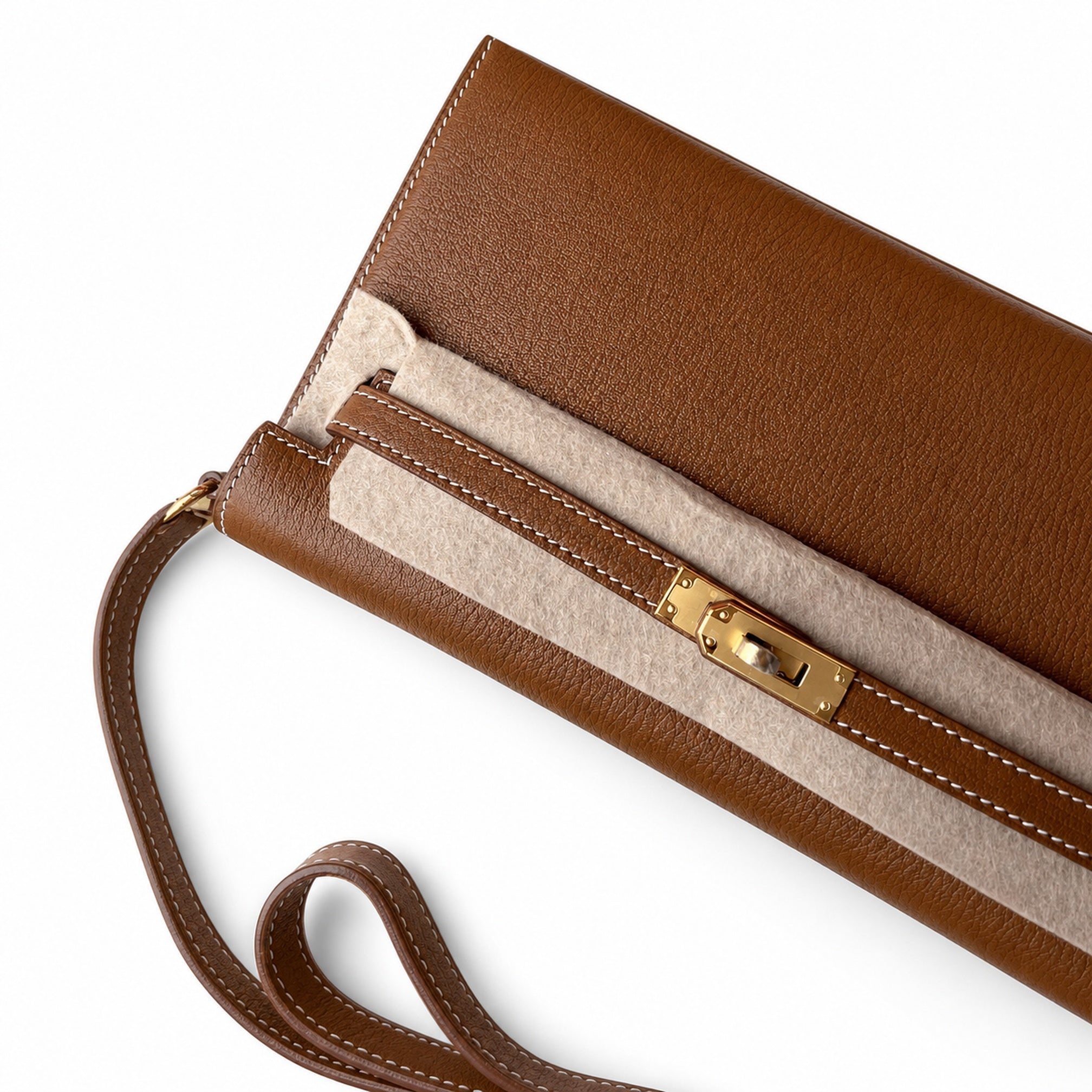 Hermès Kelly Shoulder Gold Epsom Gold Hardware