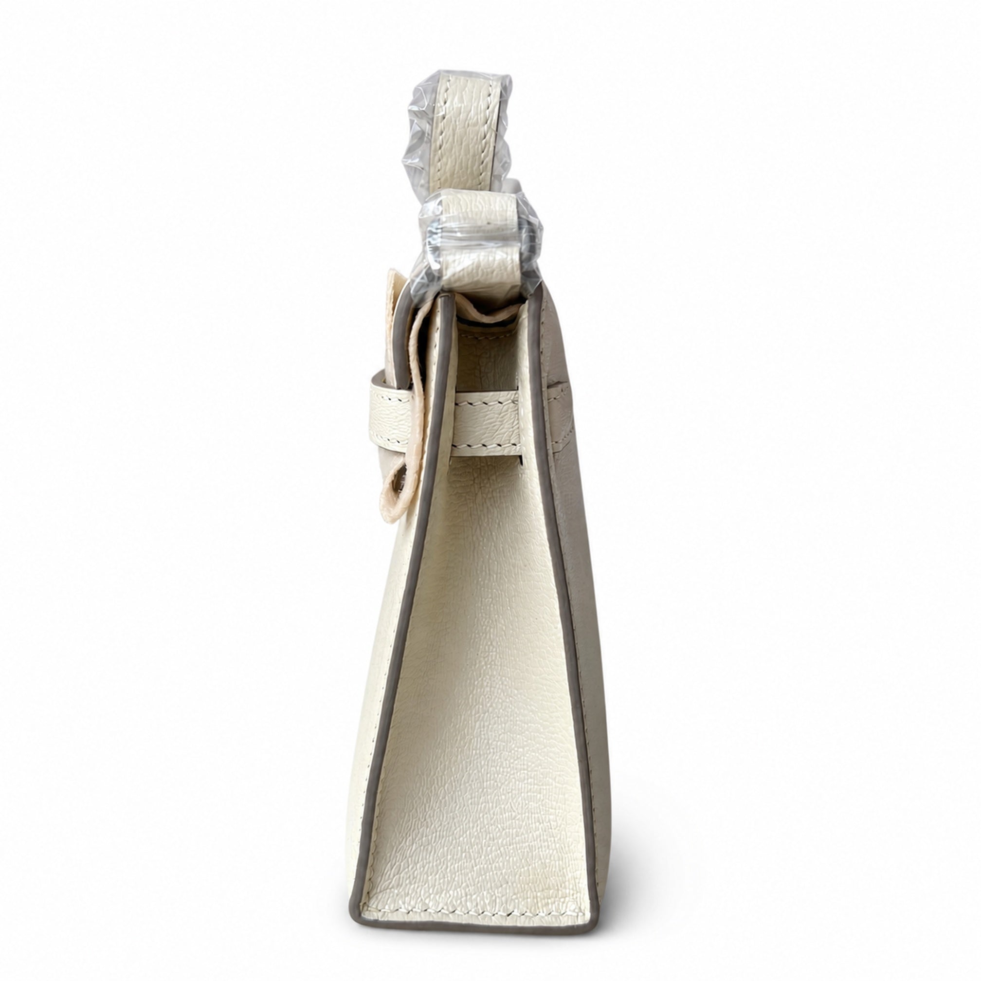 Hermès Kelly Shoulder Craie Epsom Palladium Hardware