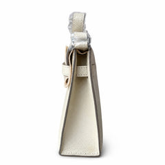 Hermès Kelly Shoulder Craie Epsom Palladium Hardware