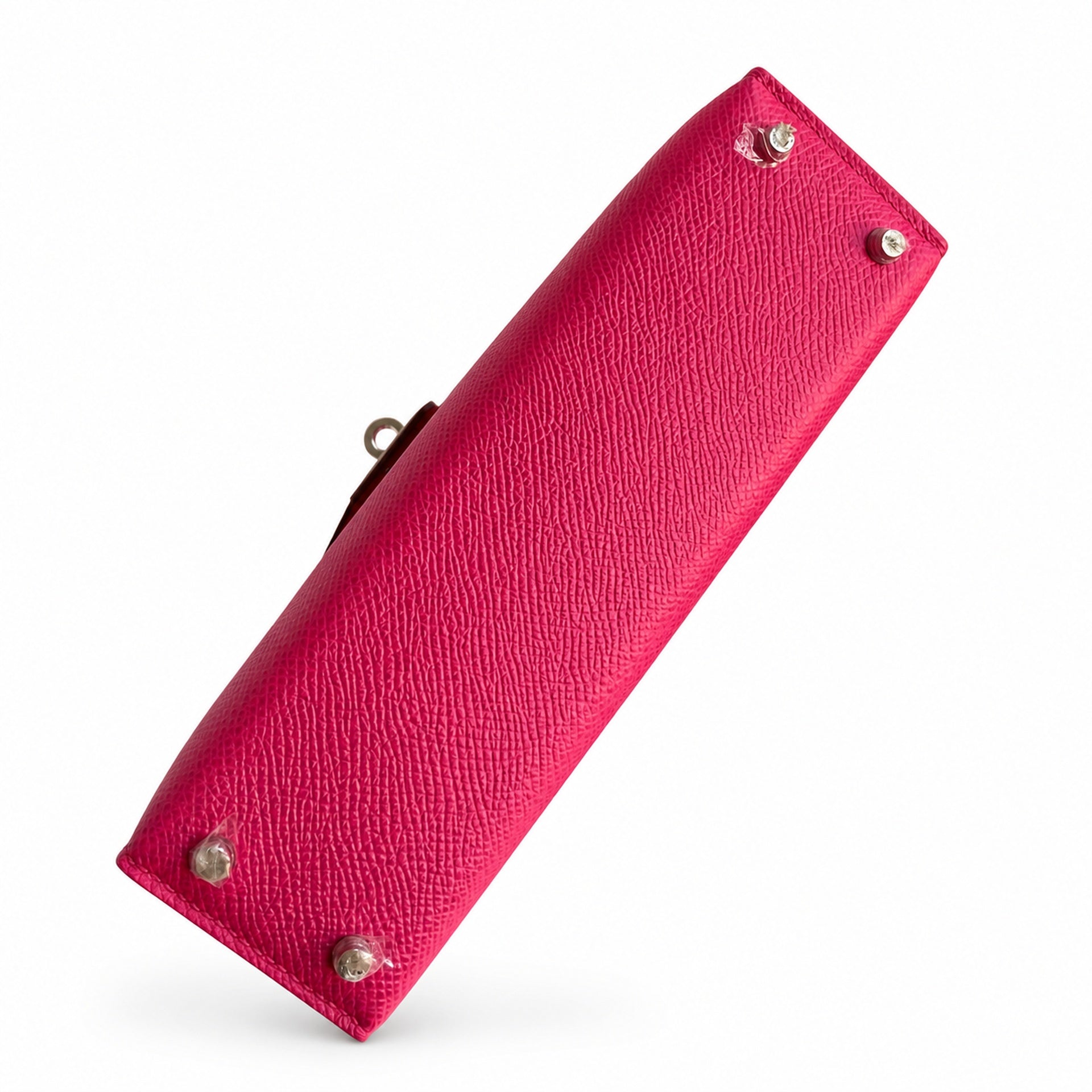 Hermès Kelly Sellier 19 Rose Jaipur Epsom Calf Leather Palladium Hardware