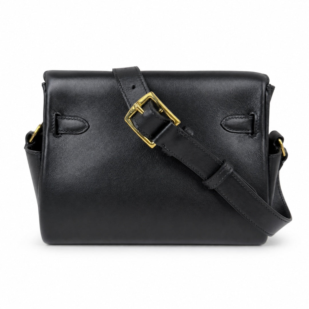Kelly Messenger PM 27 Veau Togo, Noir, Gold Hardware