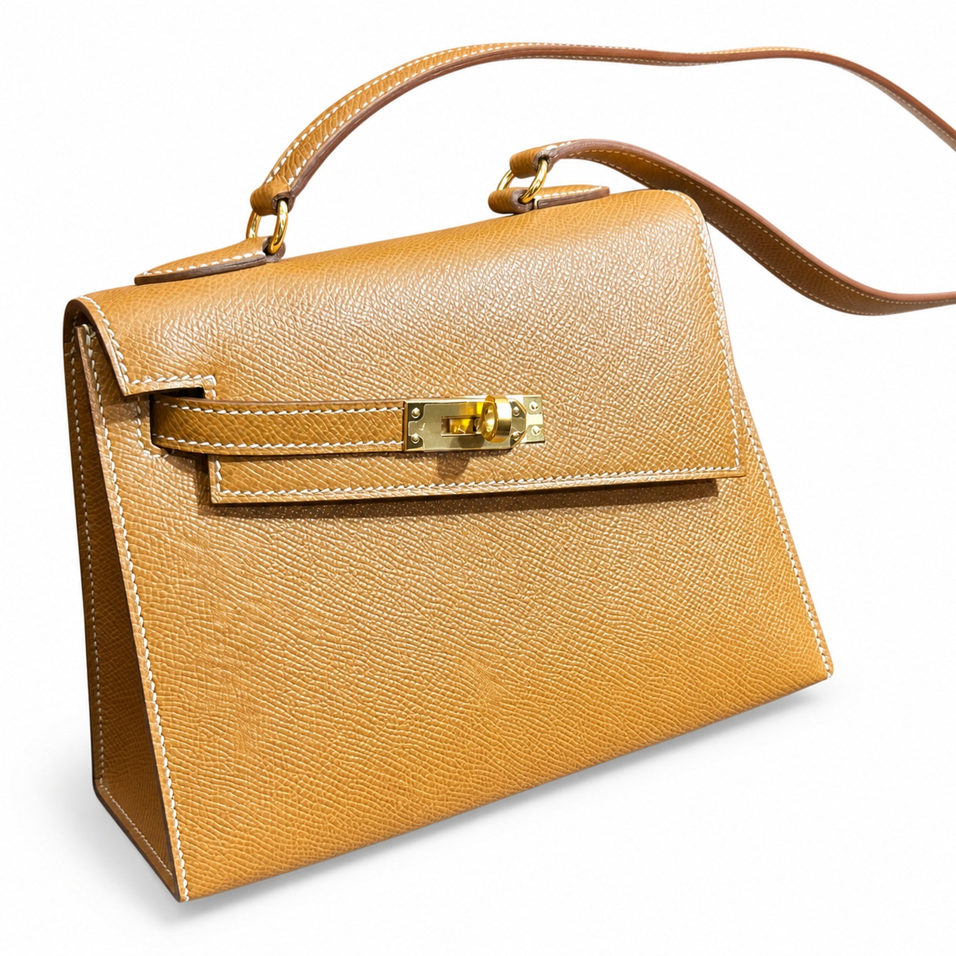 Hermès Kelly Desordre 20 Alezan Epsom Calf Leather Gold Hardware